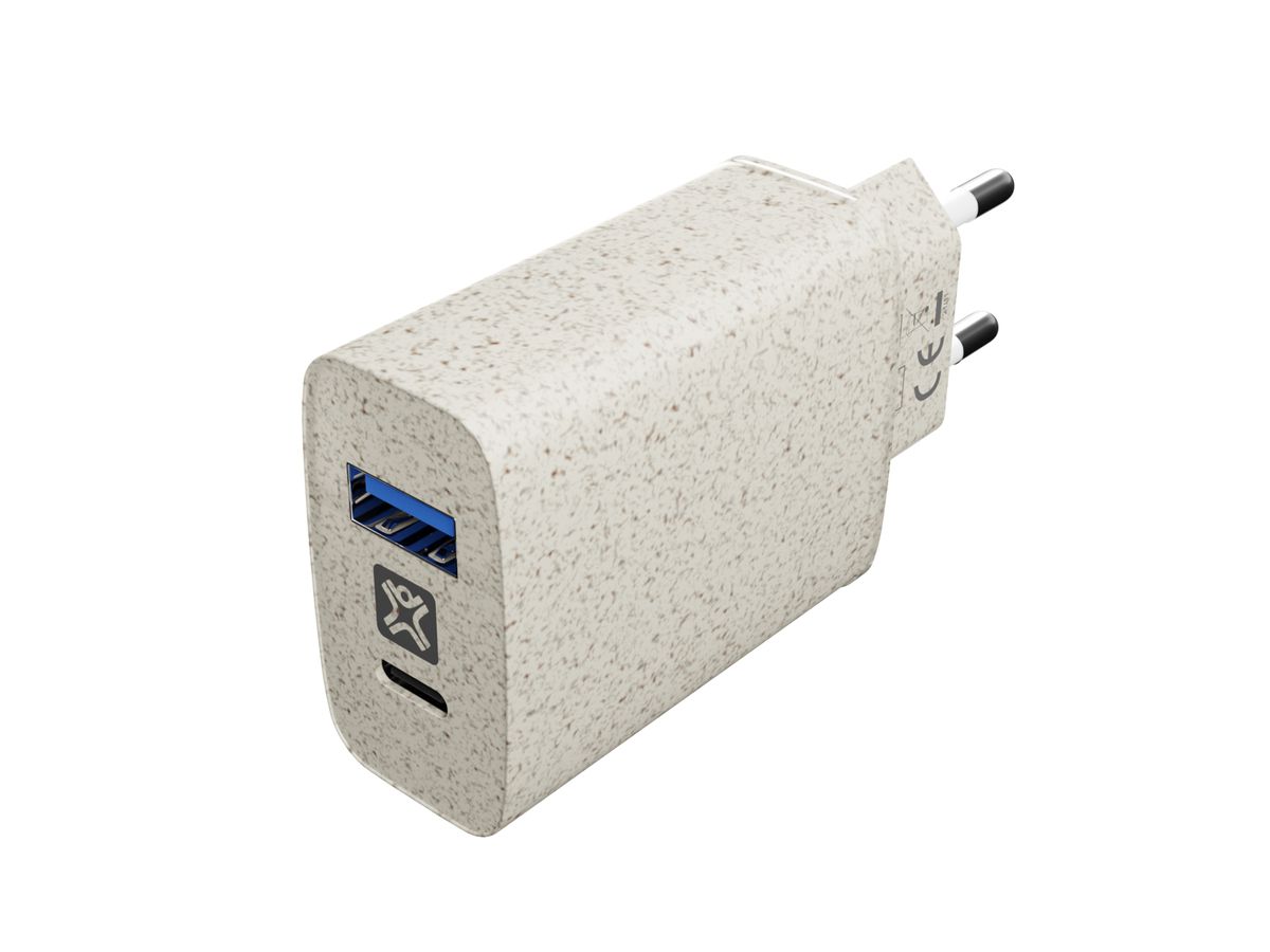 XtremeMac Eco Wall Charger 38W USB-C/A