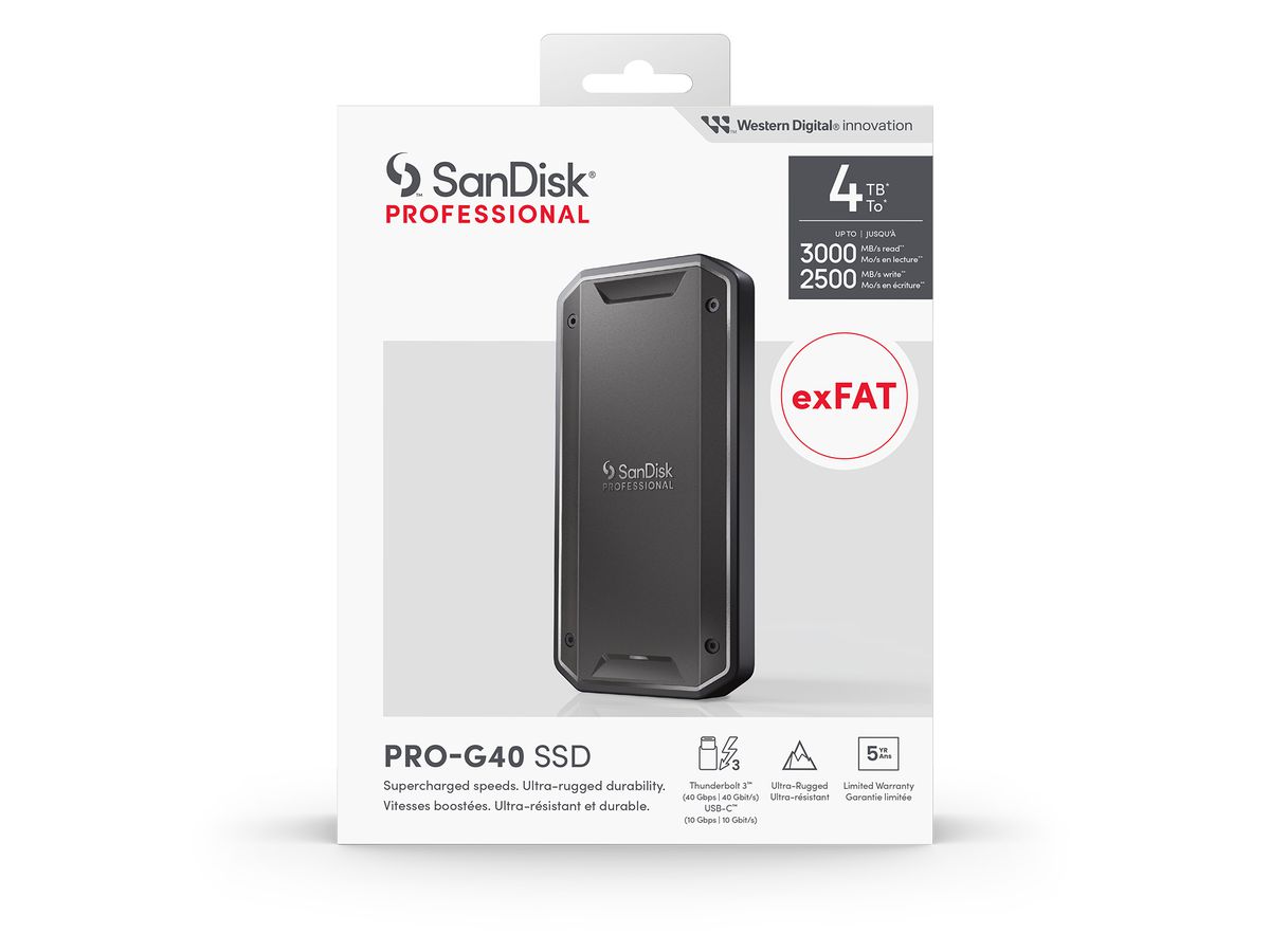 SanDisk PRO Pro G40 Ultra Rugged 4TB SSD