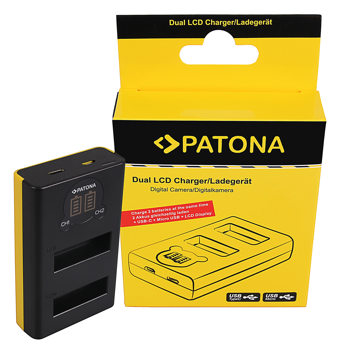 Patona Dual LCD Charger USB DJI OSMO Dual LCD Charger USB DJI OSMO