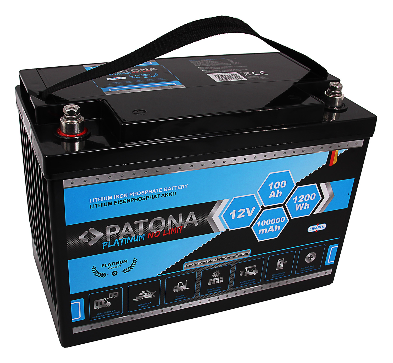 Patona Platinum Battery Platinum Batt. LiFePO4 12V/100Ah