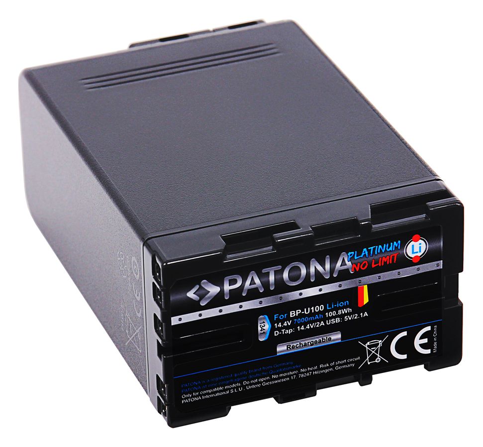 Patona Platinum Batterie Sony BP-U100