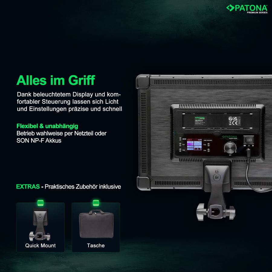 Patona Leuchte RGB-128AS APP