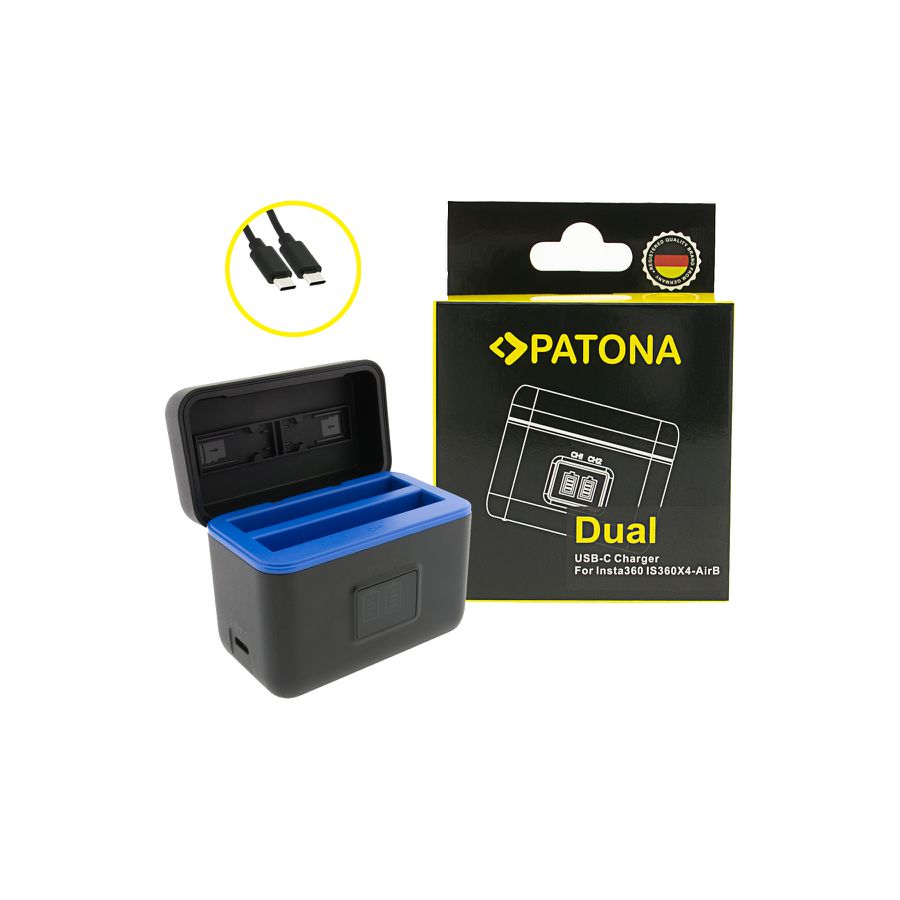 Patona Dual Ladebox Insta360 X4-Air