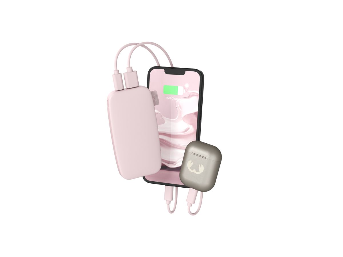 Fresh'N Rebel Powerbank 6000 mAhÂ USB-C Smokey Pink