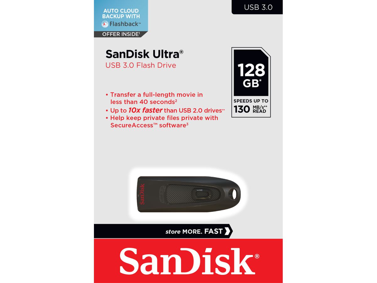 Sandisk Ultra USB 3.0 130MB/s 128GB