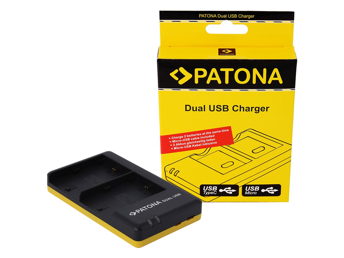 Patona Chargeur Dual USB LP-E6