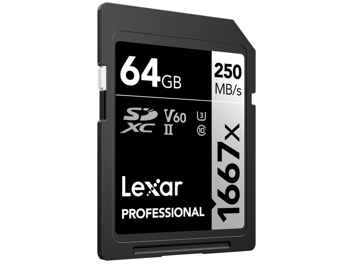 Lexar 1667x UHS-II SDXC 64GB Silver