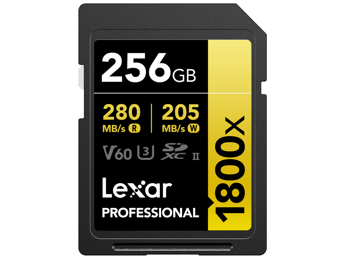 Lexar 1800x UHS-II SDXC 256GB Gold