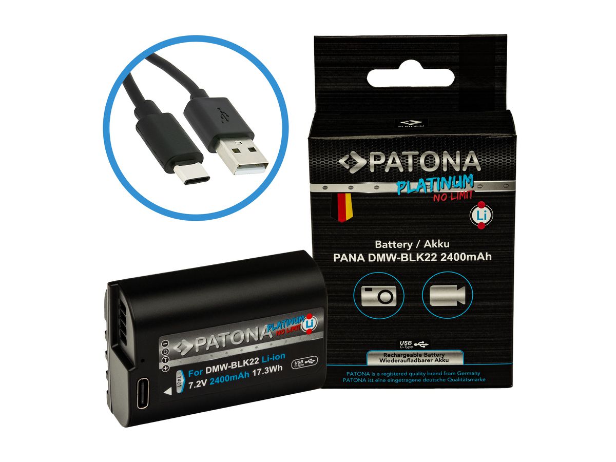 Patona Platinum USB-C Panasonic BLK22
