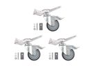 Avenger Wheel Set 3 w/Brakes Silver