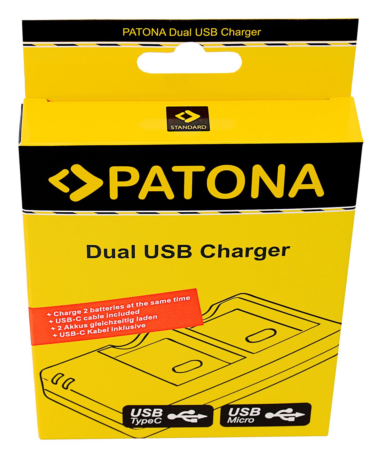 Patona Chargeur Dual USB LP-E8