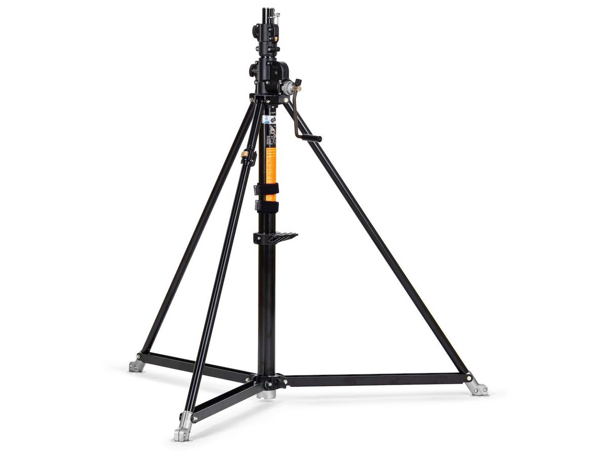 Manfrotto Super Wind Up Stand Steel Blk
