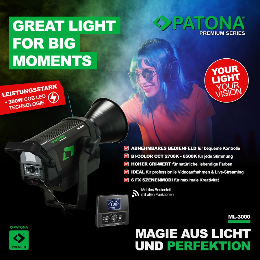 Patona Premium LED Light ML-3000