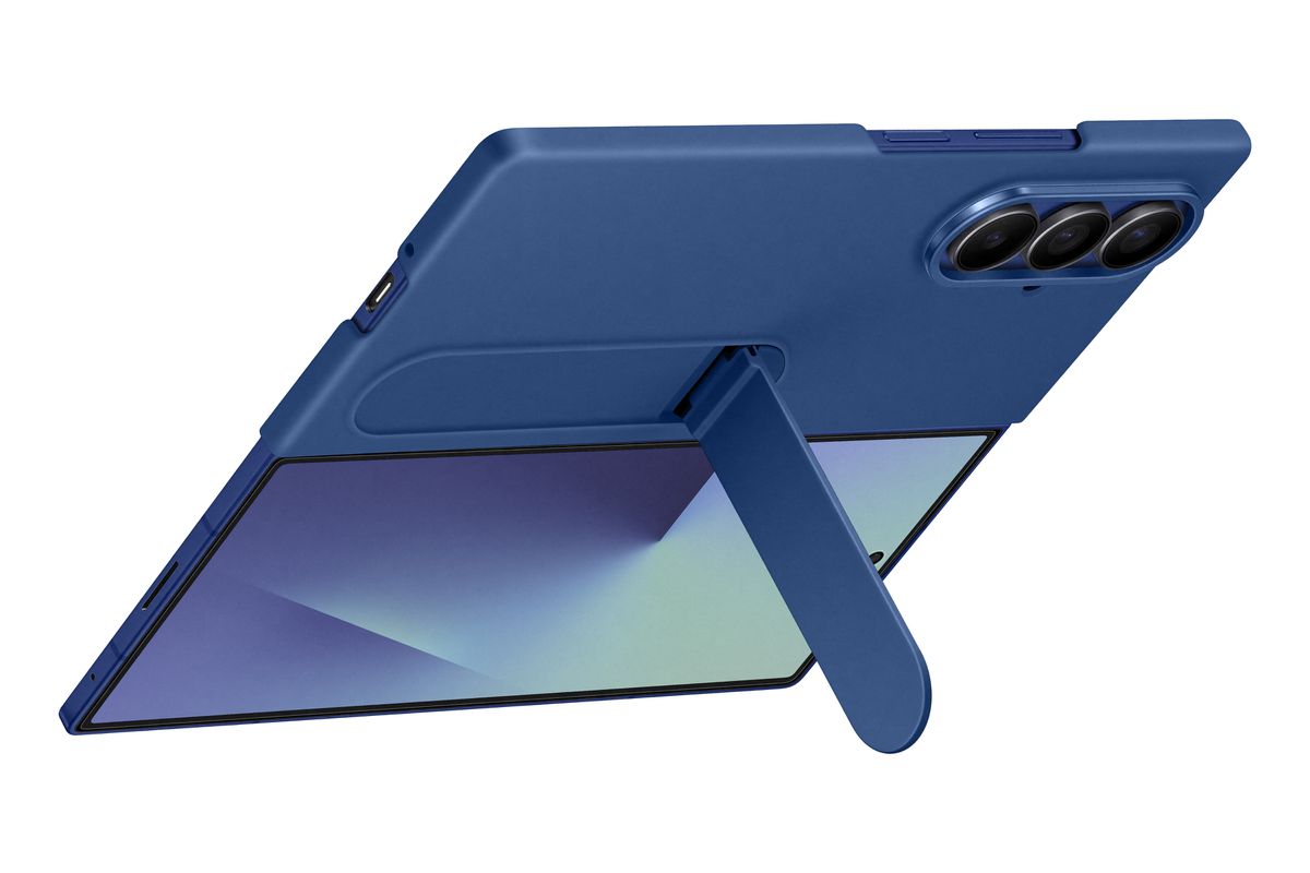 Samsung Fold 7 Silicone Case Blue