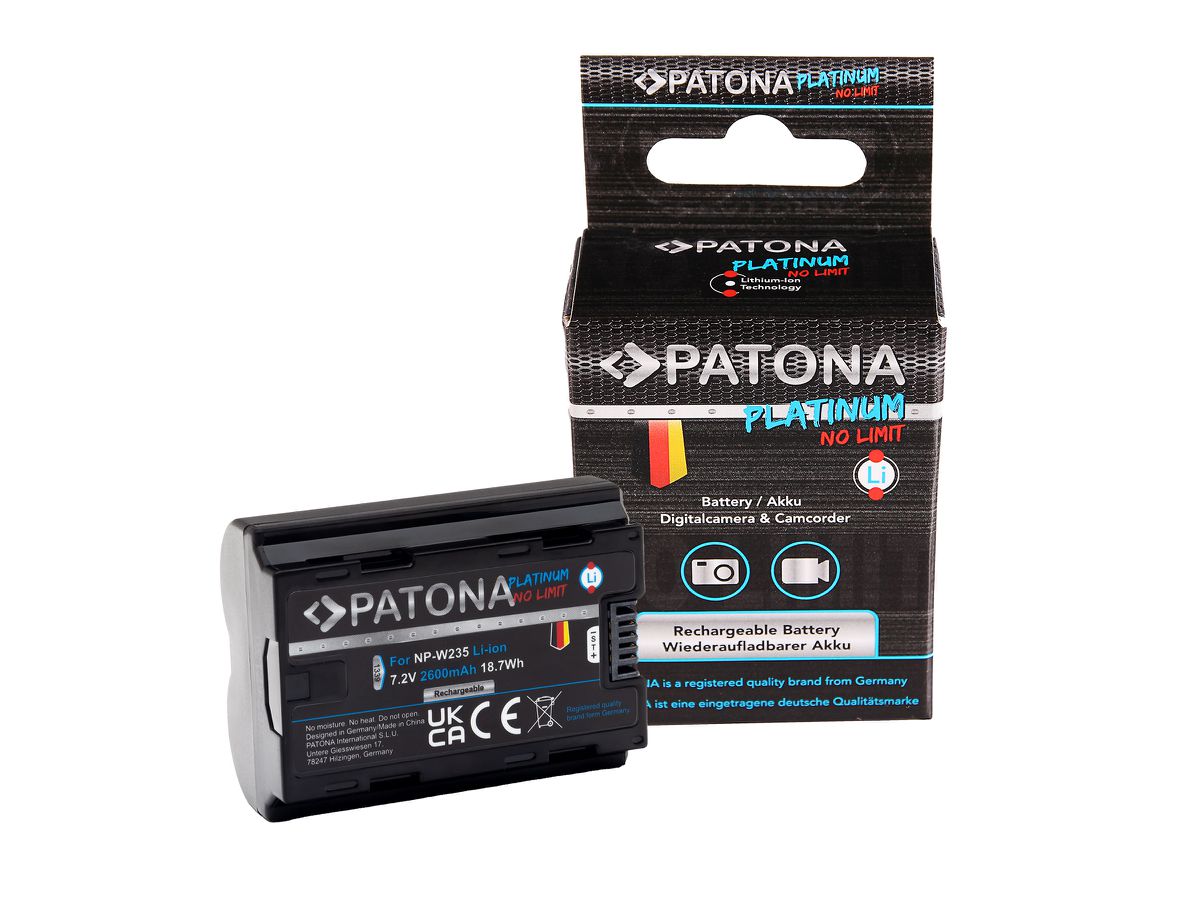 Patona Platinum Batterie Fuji NP-W235