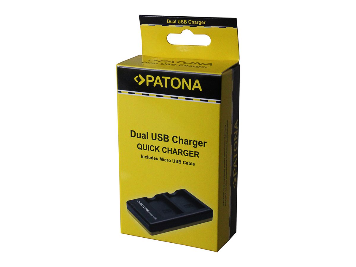 Patona Chargeur Dual USB Panaso. BCG10E
