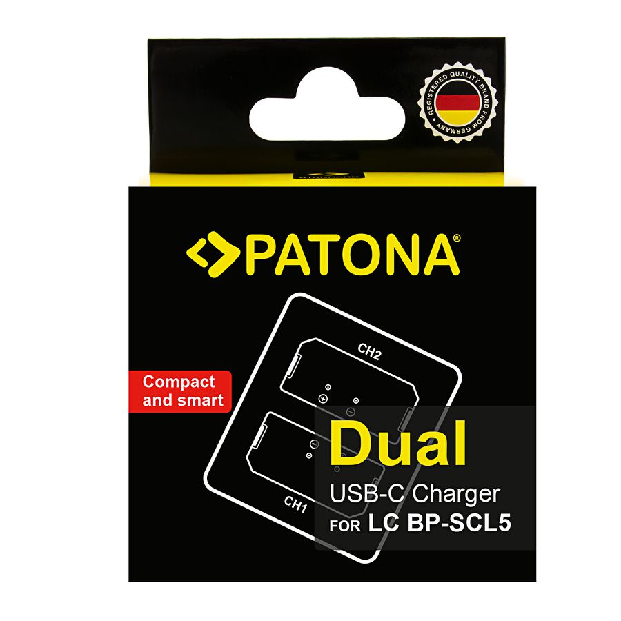 Patona Chargeur Dual Leica BP-SCL5