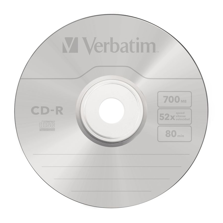 Verbatim CD-R Spindle 700MB 52x 25 Pack
