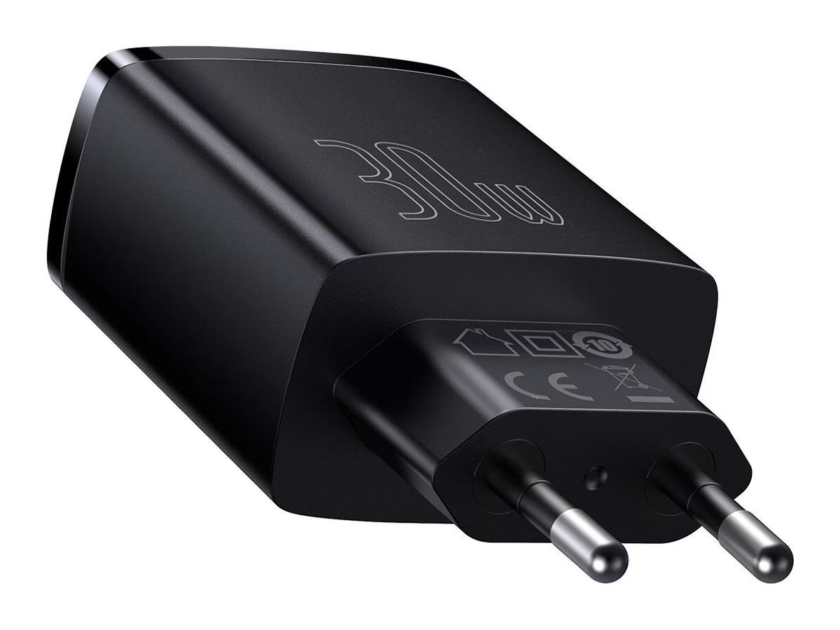 Baseus Quick Charger 3 Port 30W Black
