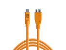 TetherPro USB-C to 3.0 Micro-B 4.6m Org