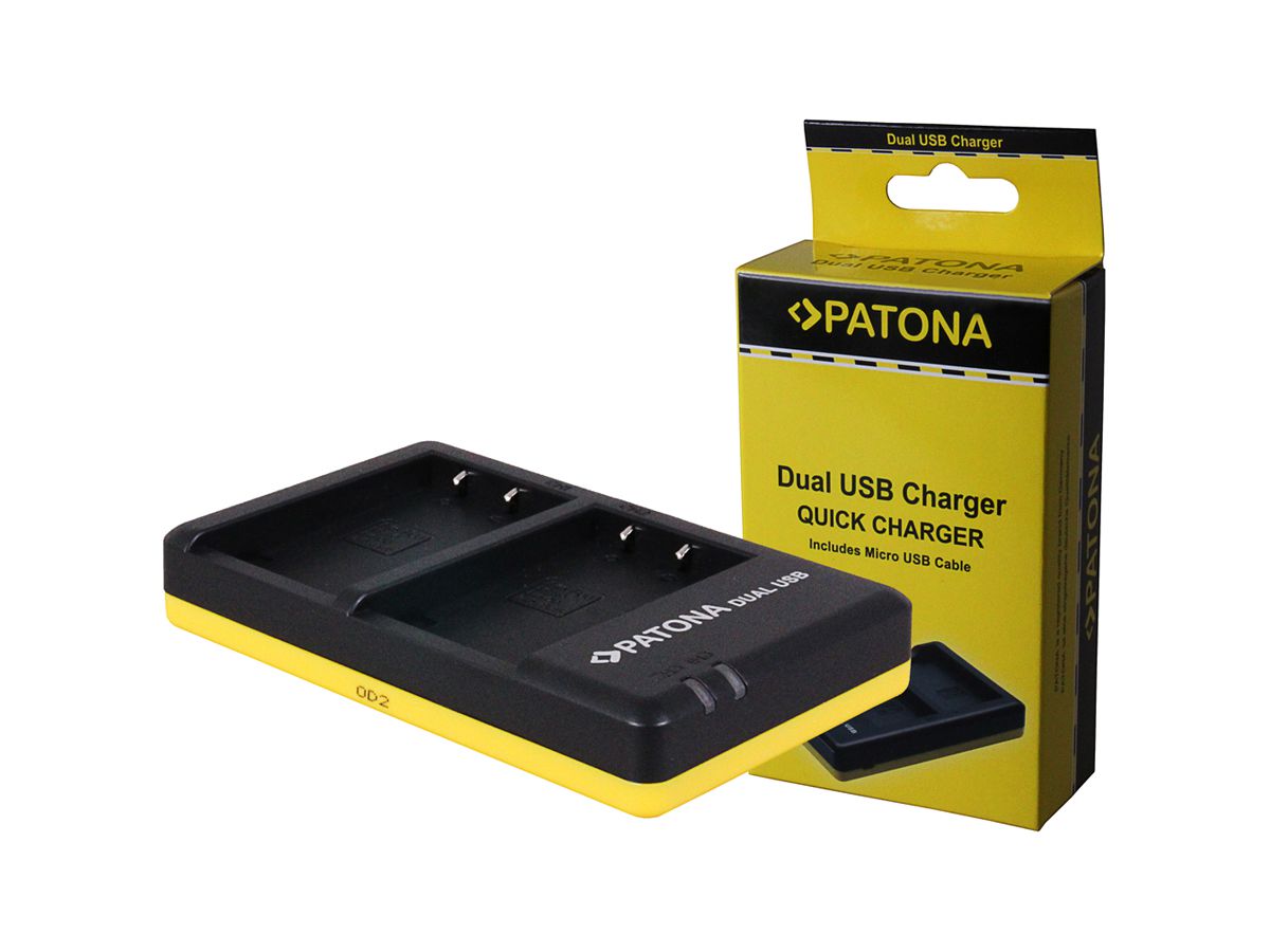 Patona Chargeur Dual USB Olympus BLS-5