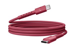 Fresh 'n Rebel USB-C to USB-C Berry Red