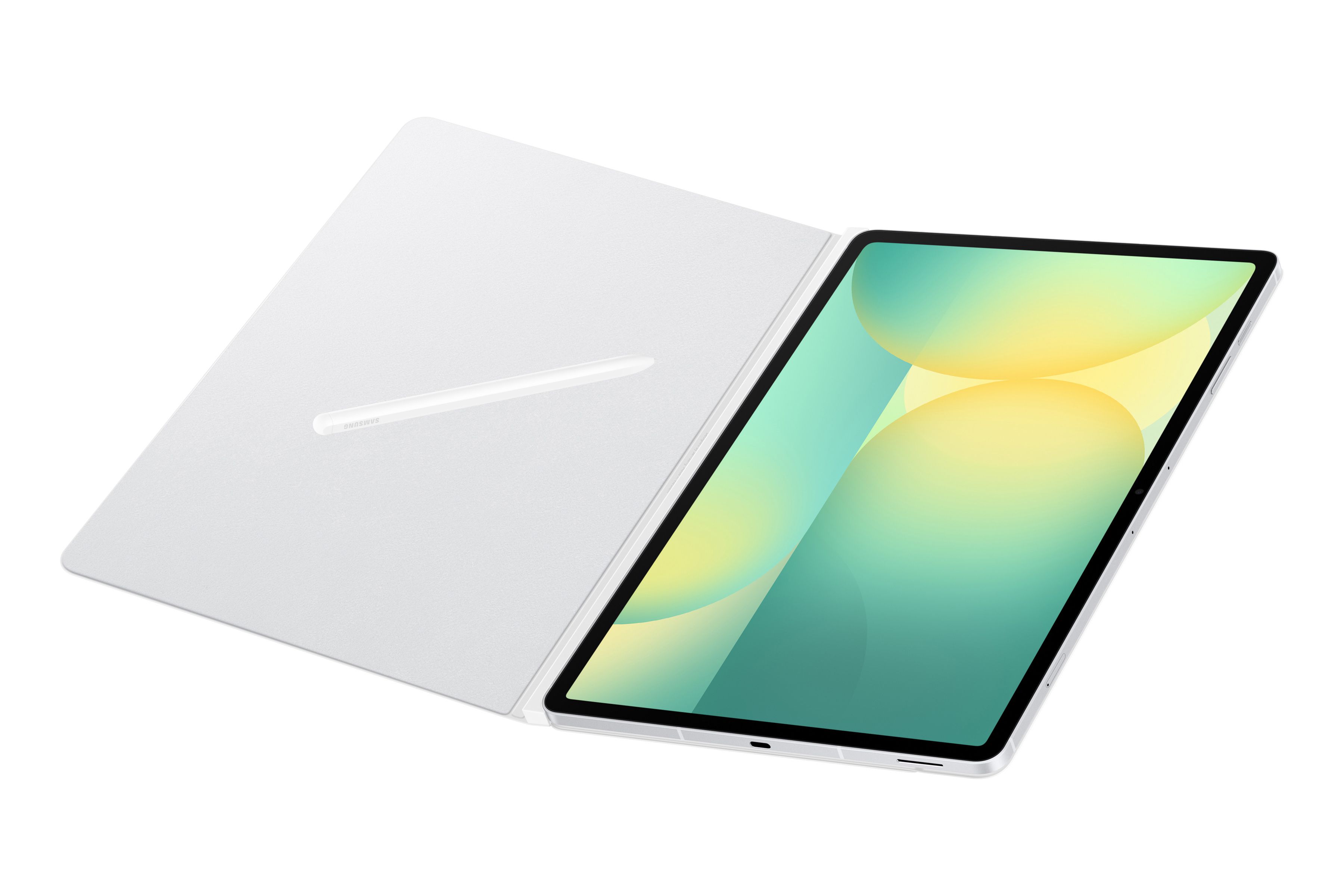 Samsung Tab S10FE+ Book Cover White