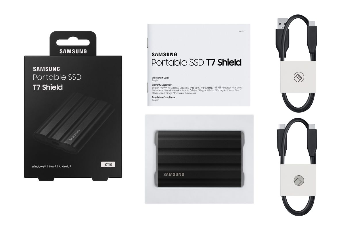 Samsung PSSD T7 Shield 2TB black