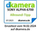 Sony Alpha 6700 Body black