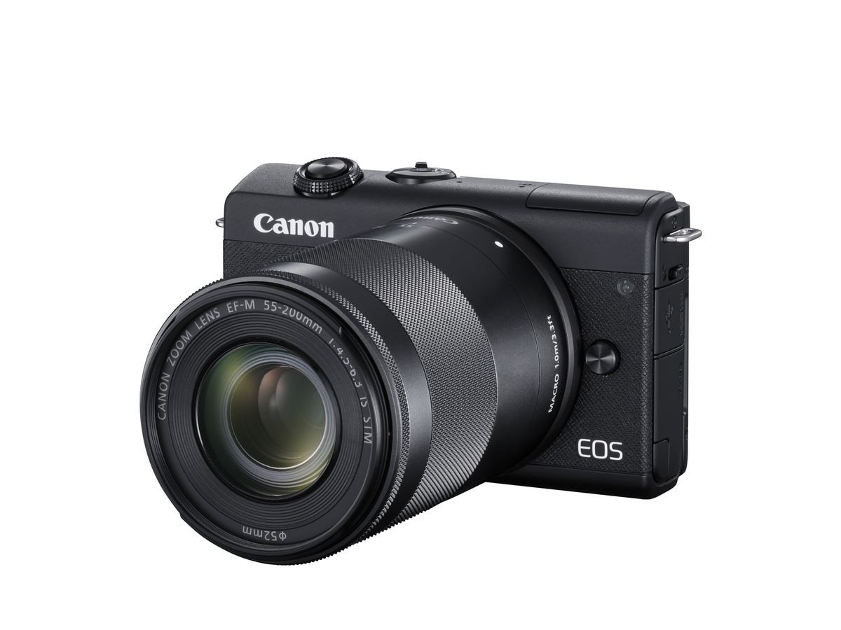 Canon EOS M200 + 15-45 + 55-200 Schwarz