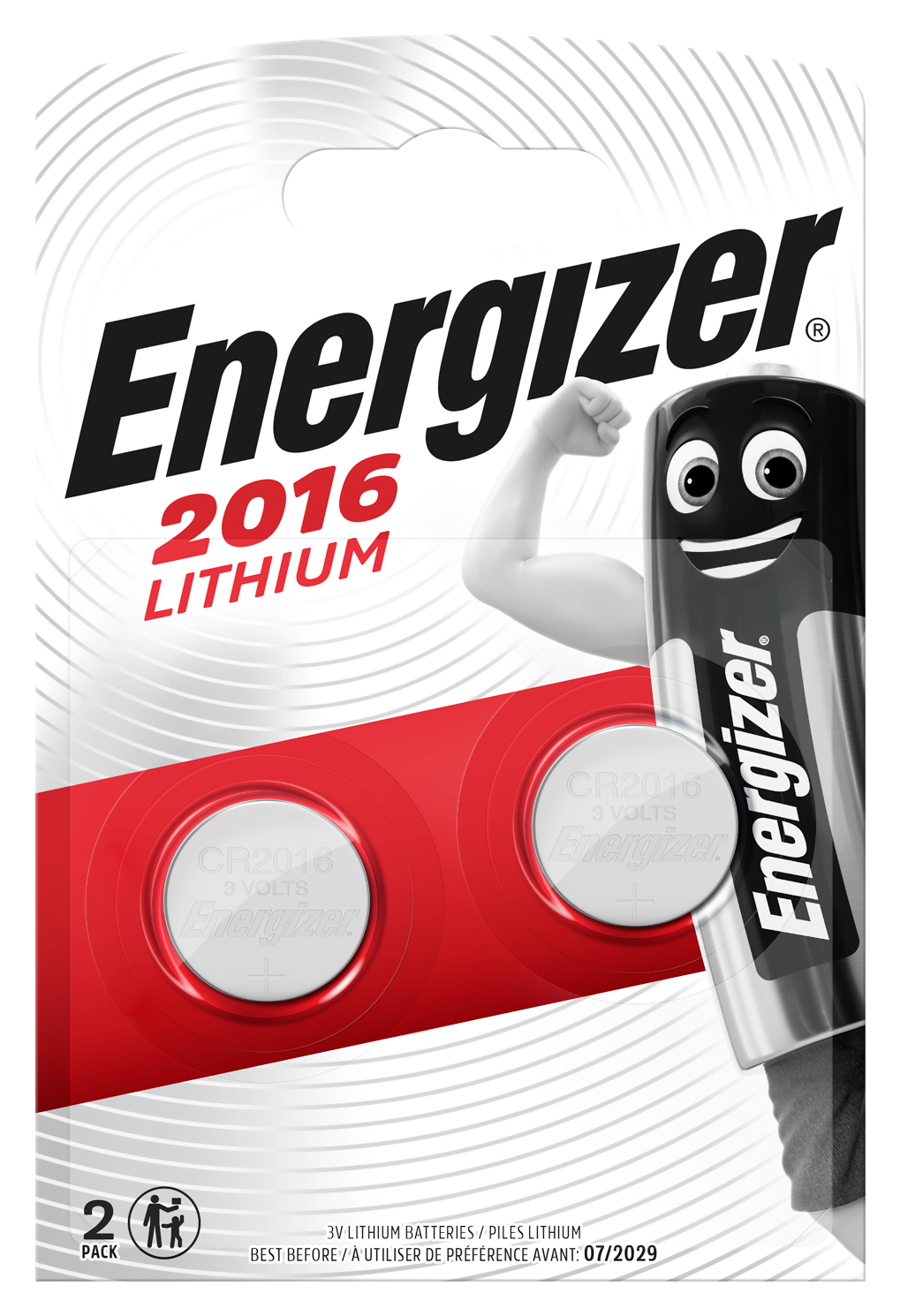 Energizer CR 2016 Lithium 3.0V FSB-2