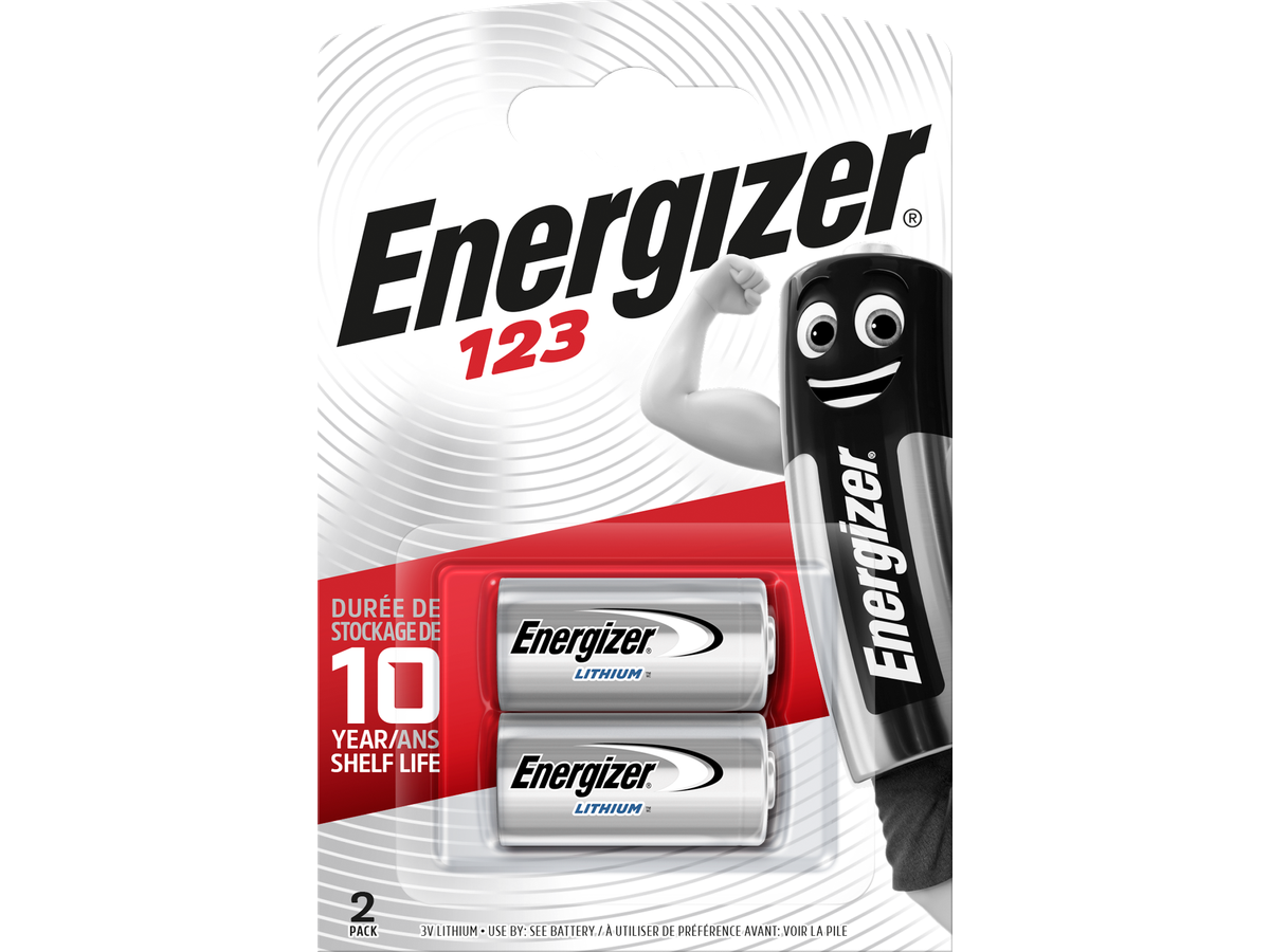 Energizer 123 Lithium      3.0V (2-Pack)