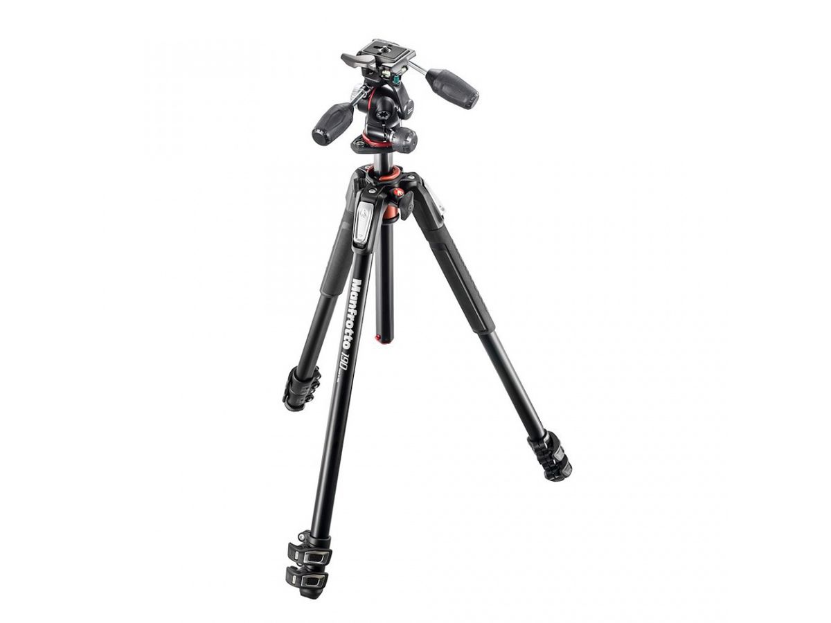 Manfrotto 190XPRO Alu Tripod w/3W H 3 S.