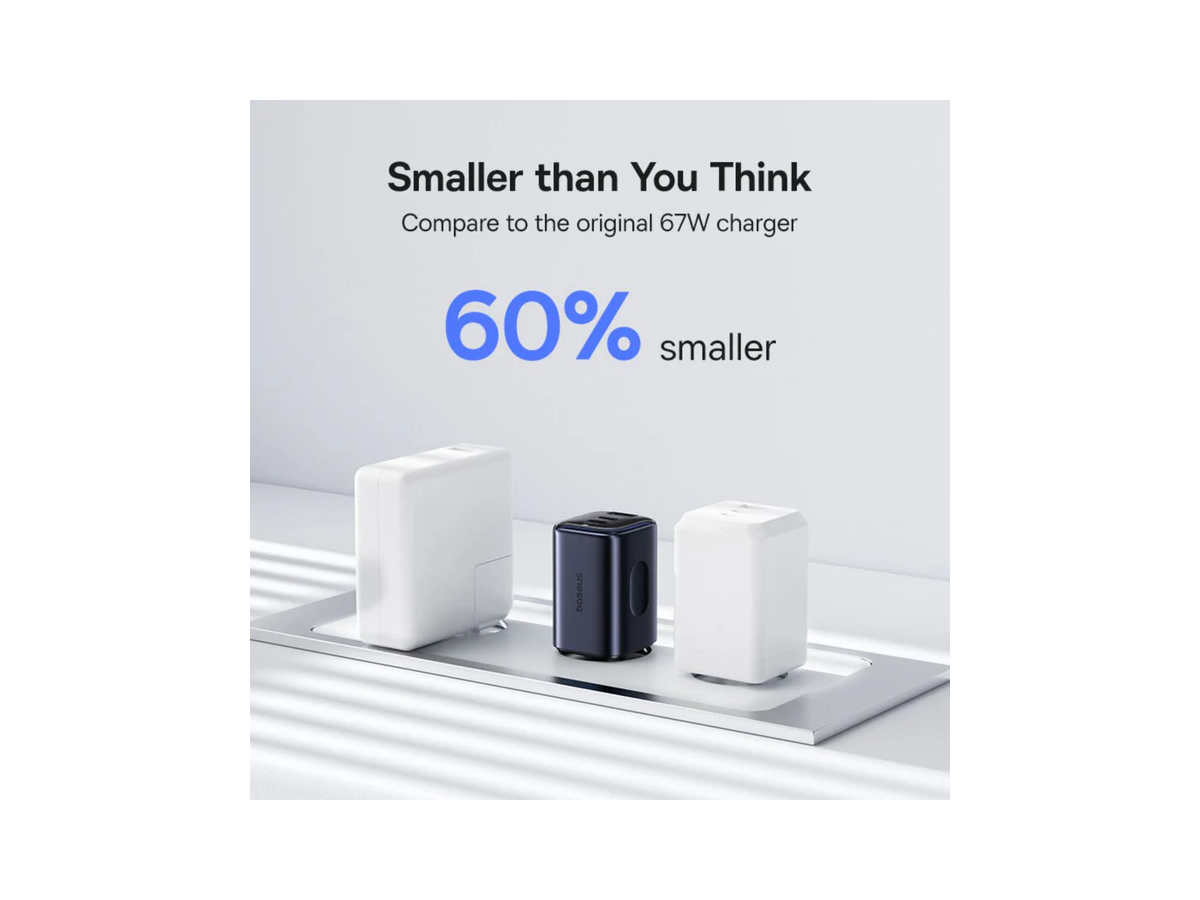 Baseus PicoGo Fastcharger 2C+U 67W Bl.