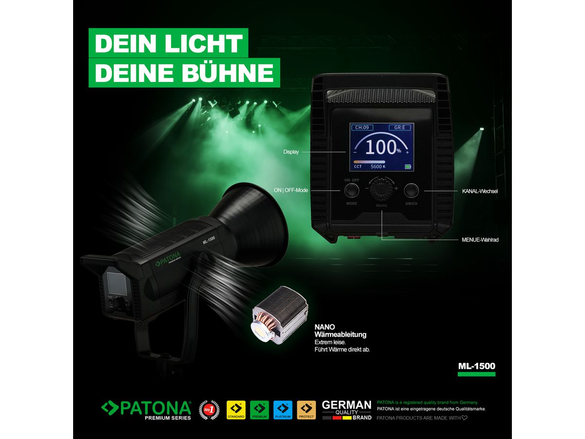 Patona Premium LED Light ML-1500