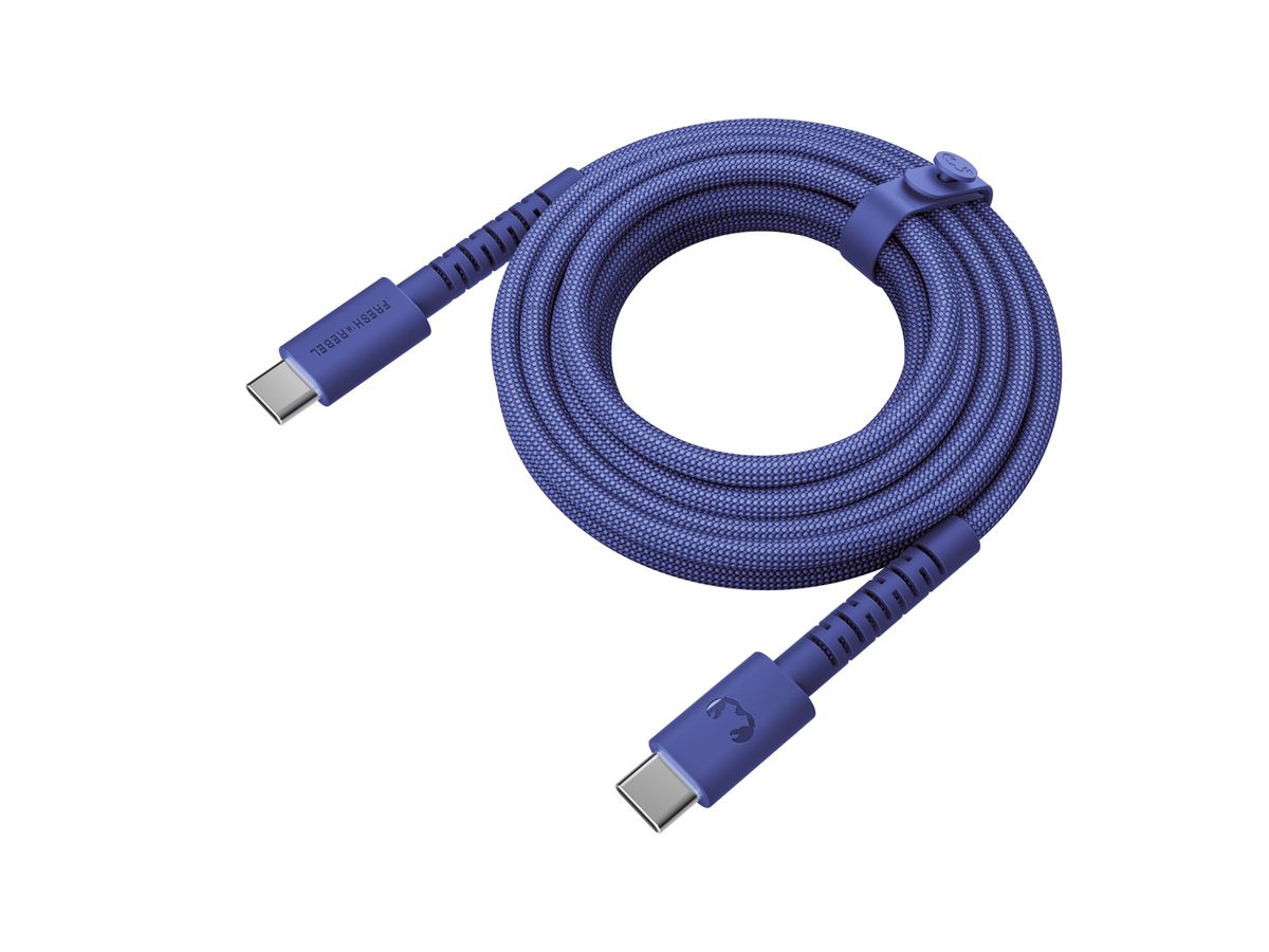 Fresh 'n Rebel USB-C to USB-C True Blue