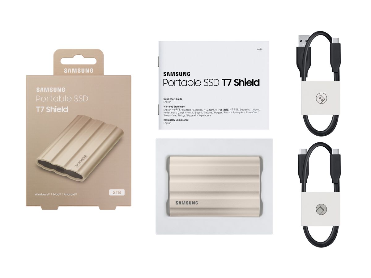 Samsung PSSD T7 Shield 2TB beige