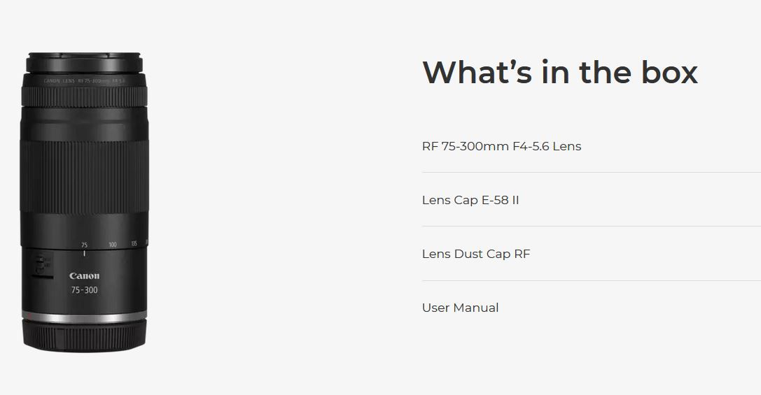 Canon RF 75-300mm F4-5.6