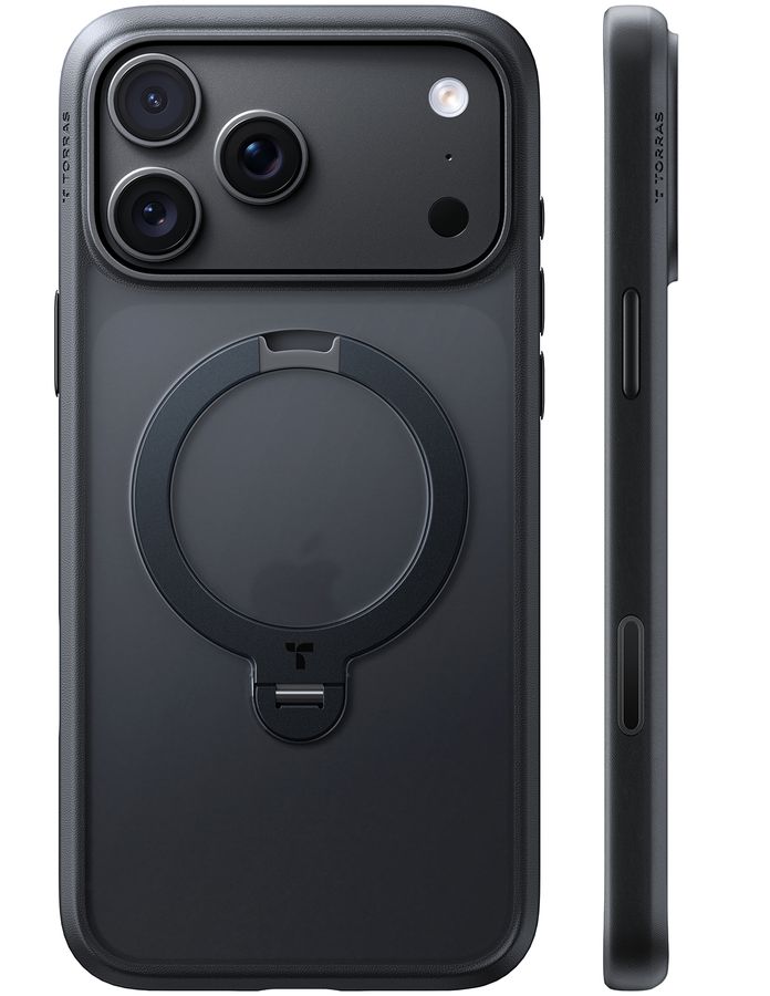 Torras Ostand Spin iPhone 18 Pro Black