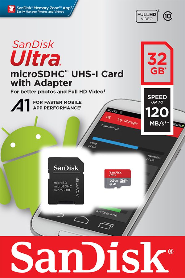 SanDisk Ultra microSDHC 32GB Mobile