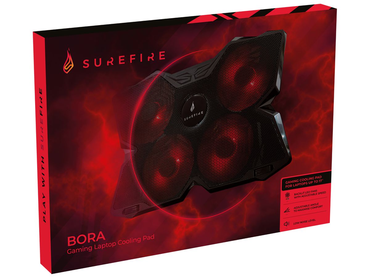 SureFire Gaming Cooling Pad Bora Red