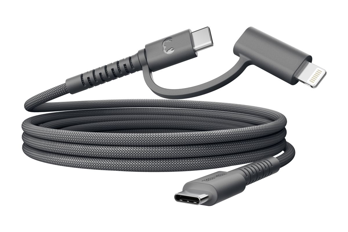 Fresh 'n Rebel USB-C Combo Cable Grey