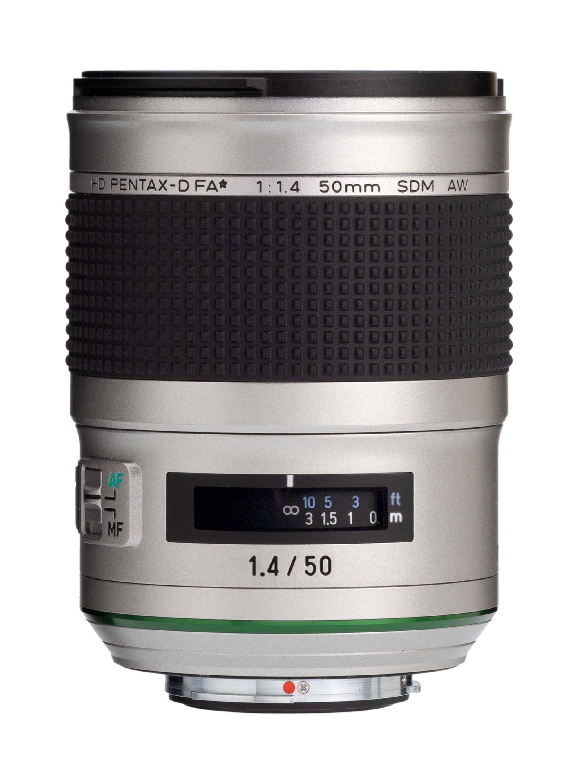 Pentax HD D-FA* 50mm/1.4 SDM AW silver