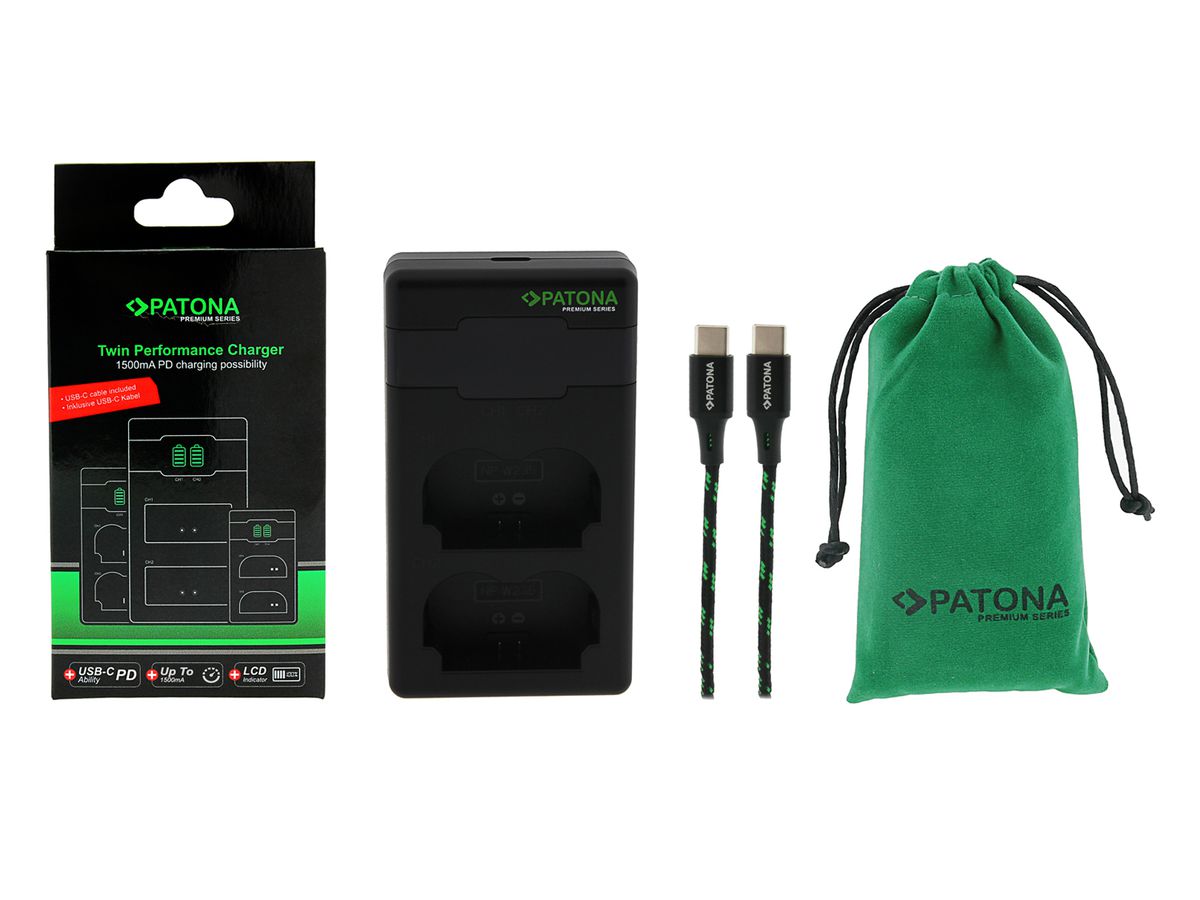 Patona Premium Twin Charger Fuji NP-W235