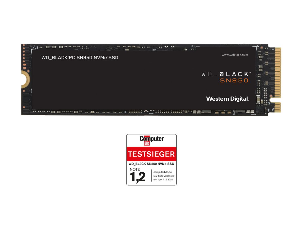 WD Black SN850 M.2 NVMe Gen.4 SSD 500GB