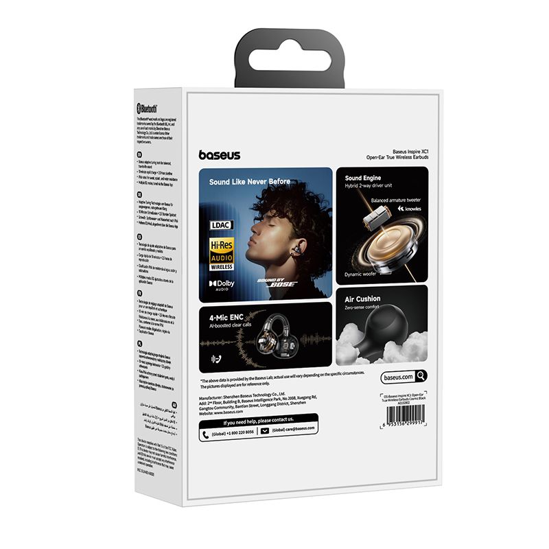 Baseus Inspire XC1 Open-Ear Cosmic Black