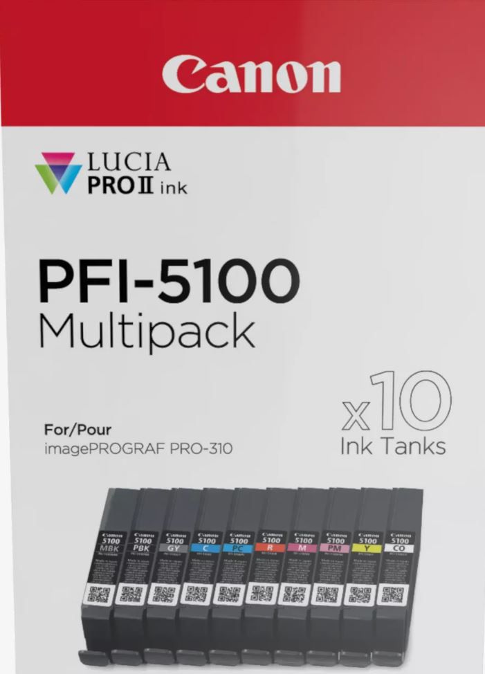 Canon PFI-5100 Multi Pack (10x Ink)