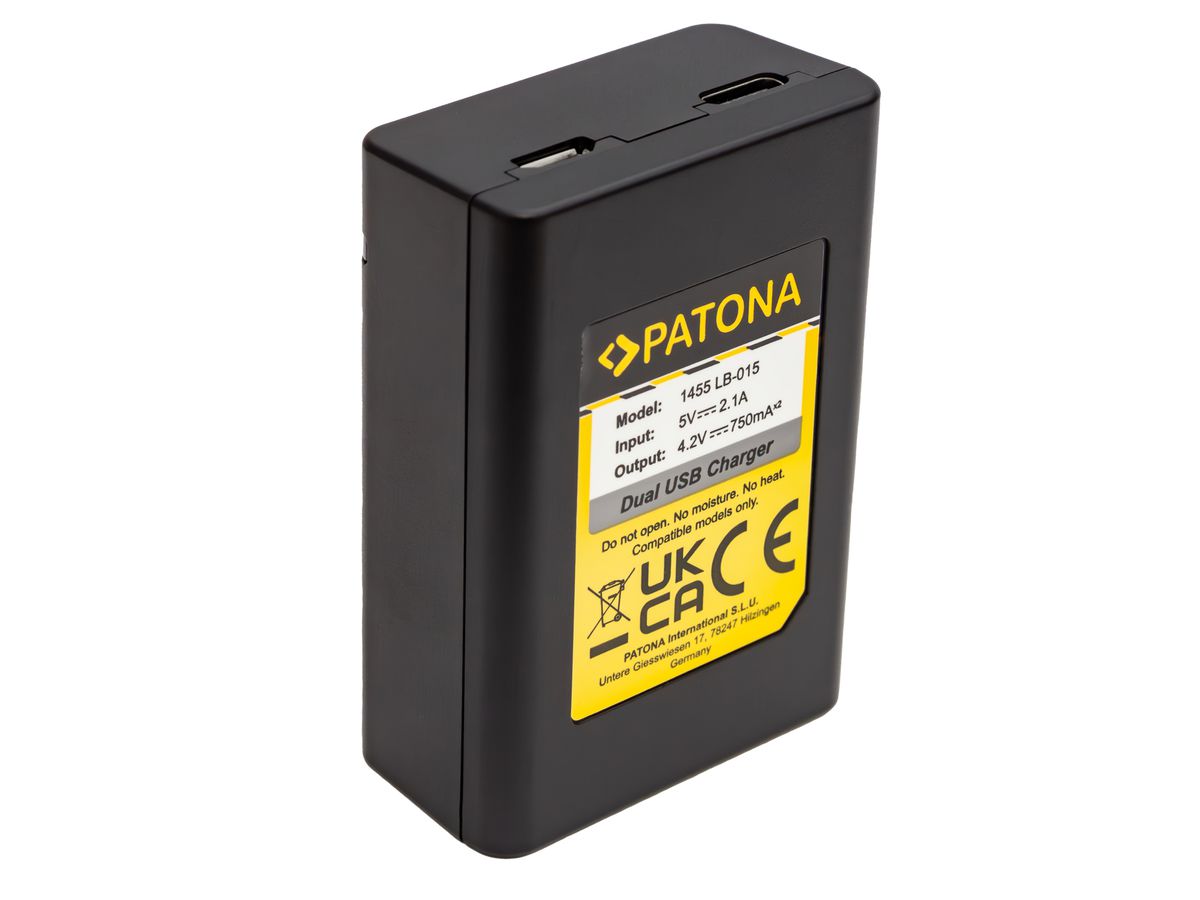 Patona Ladegerät Dual USB Kodak WPZ 2