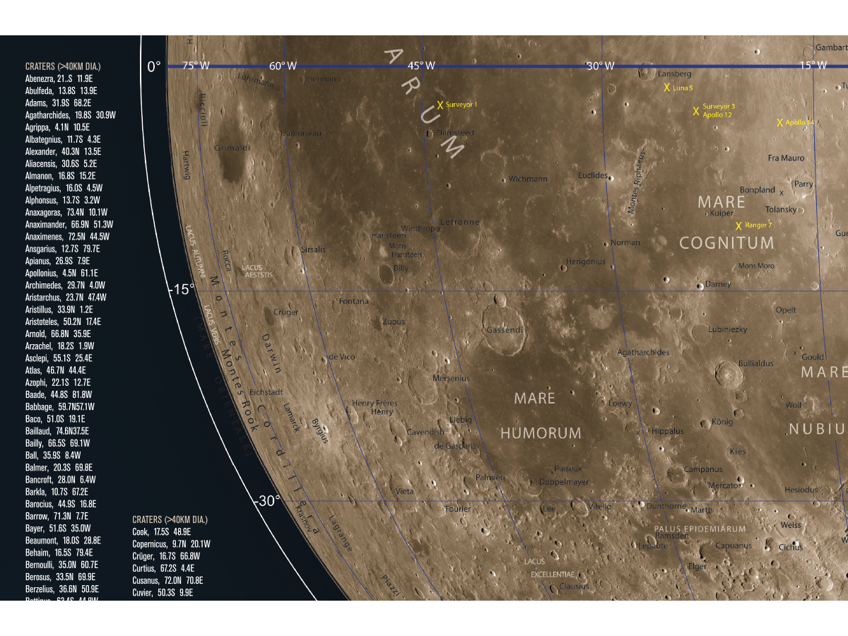 Celestron Beobachterkarte des Mondes