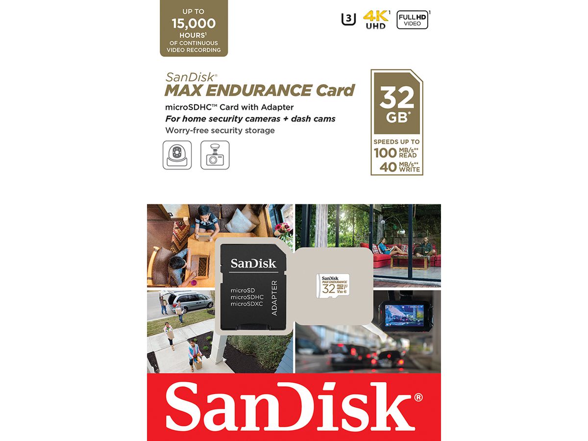 SanDisk microSDHC Max Endurance 32GB